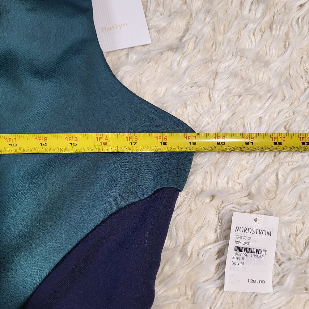 NWT Harlyn Colorblock Drape Cocktail Dress - Size XL - Picture 10 of 11